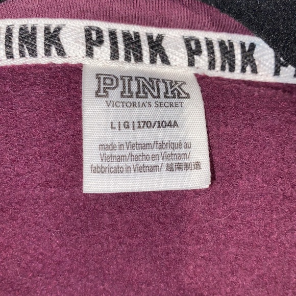 PINK Long Sleeve Sweatshirt - LARGE - Picture 3 of 4